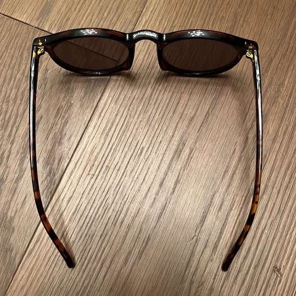 Tortoise Brown Green Reflective Lens Round Sunglasses - Picture 5 of 17